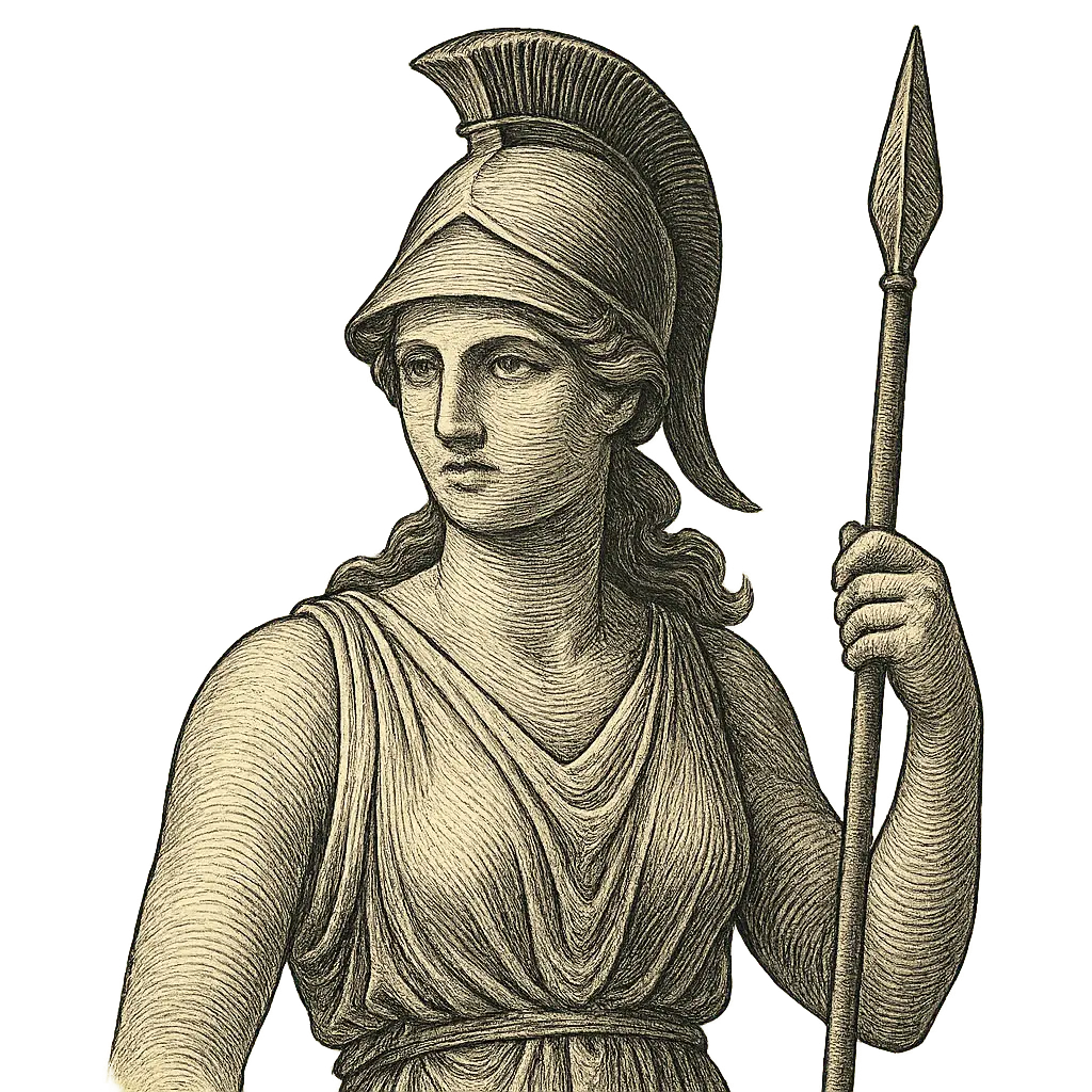 Classical Athena illustration